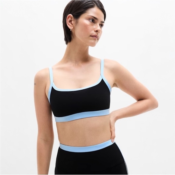 Athleta Other - Athleta Square Neck Bra A-C NWT LARGE BLACK